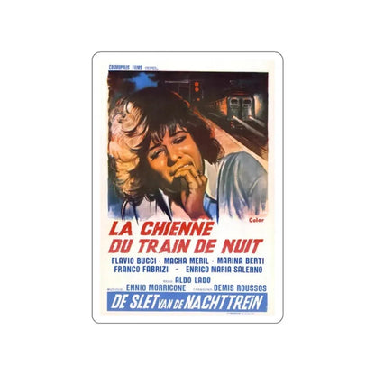 NIGHT TRAIN MURDERS (BELGIAN) 1975 Movie Poster STICKER Vinyl Die-Cut Decal - The Sticker Space
