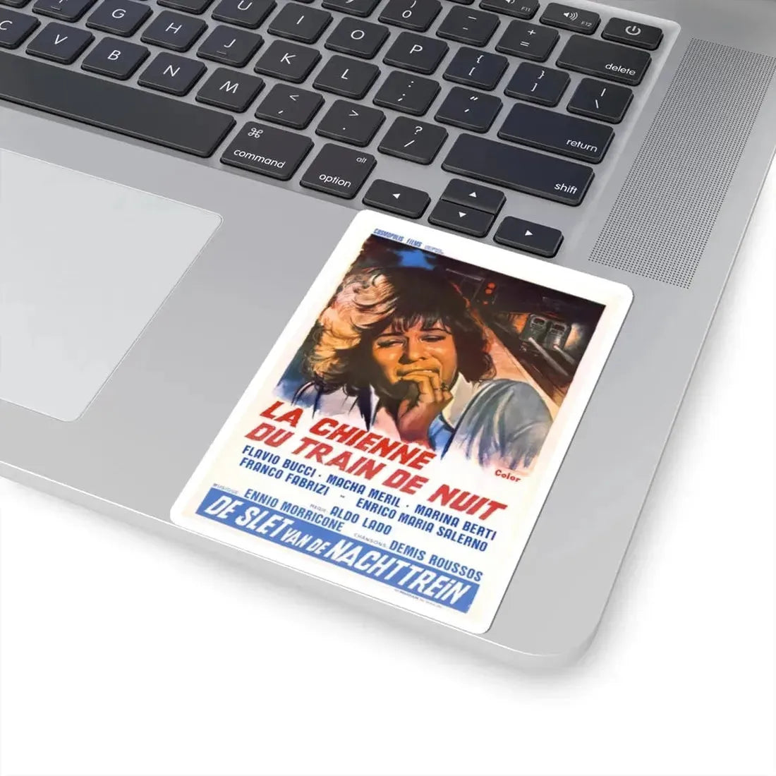 NIGHT TRAIN MURDERS (BELGIAN) 1975 Movie Poster - STICKER Vinyl Kiss-Cut Decal - The Sticker Space