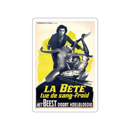 NIGHT TRAIN MURDERS (BELGIUM 2) 1975 Movie Poster STICKER Vinyl Die-Cut Decal 3 Inch - The Sticker Space