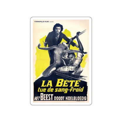 NIGHT TRAIN MURDERS (BELGIUM 2) 1975 Movie Poster STICKER Vinyl Die-Cut Decal - The Sticker Space