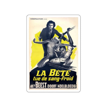 NIGHT TRAIN MURDERS (BELGIUM 2) 1975 Movie Poster STICKER Vinyl Die-Cut Decal - The Sticker Space