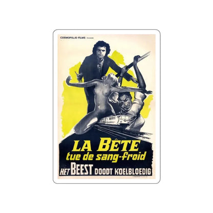 NIGHT TRAIN MURDERS (BELGIUM 2) 1975 Movie Poster STICKER Vinyl Die-Cut Decal - The Sticker Space