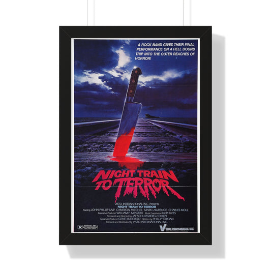 NIGHT TRAIN TO TERROR 1985 - Framed Movie Poster-16″ x 24″-The Sticker Space