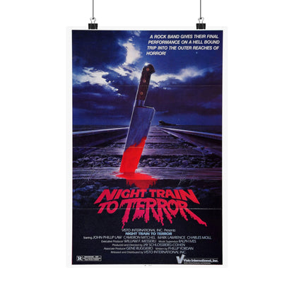 NIGHT TRAIN TO TERROR 1985 - Paper Movie Poster-12″ x 18″-The Sticker Space