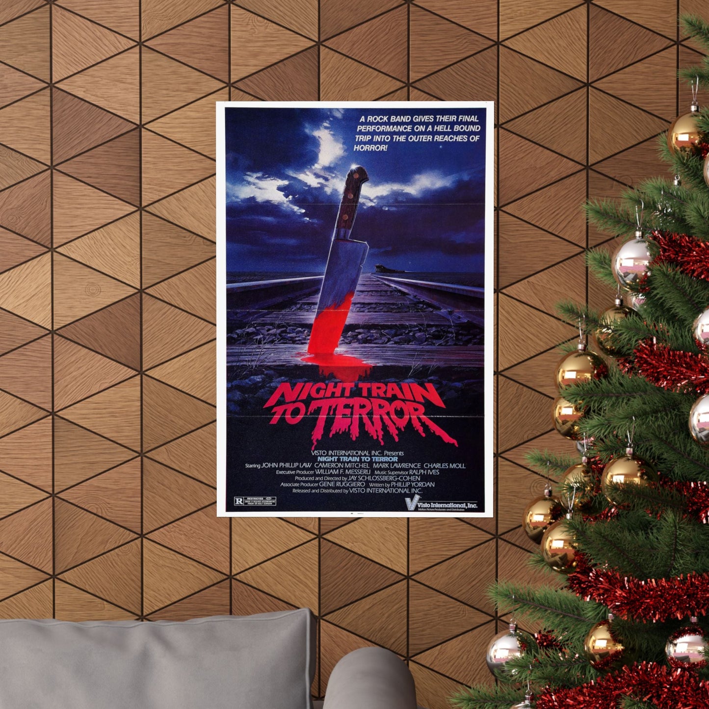 NIGHT TRAIN TO TERROR 1985 - Paper Movie Poster-The Sticker Space