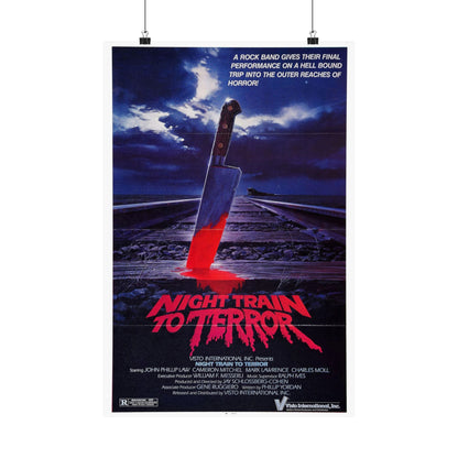 NIGHT TRAIN TO TERROR 1985 - Paper Movie Poster-16″ x 24″-The Sticker Space