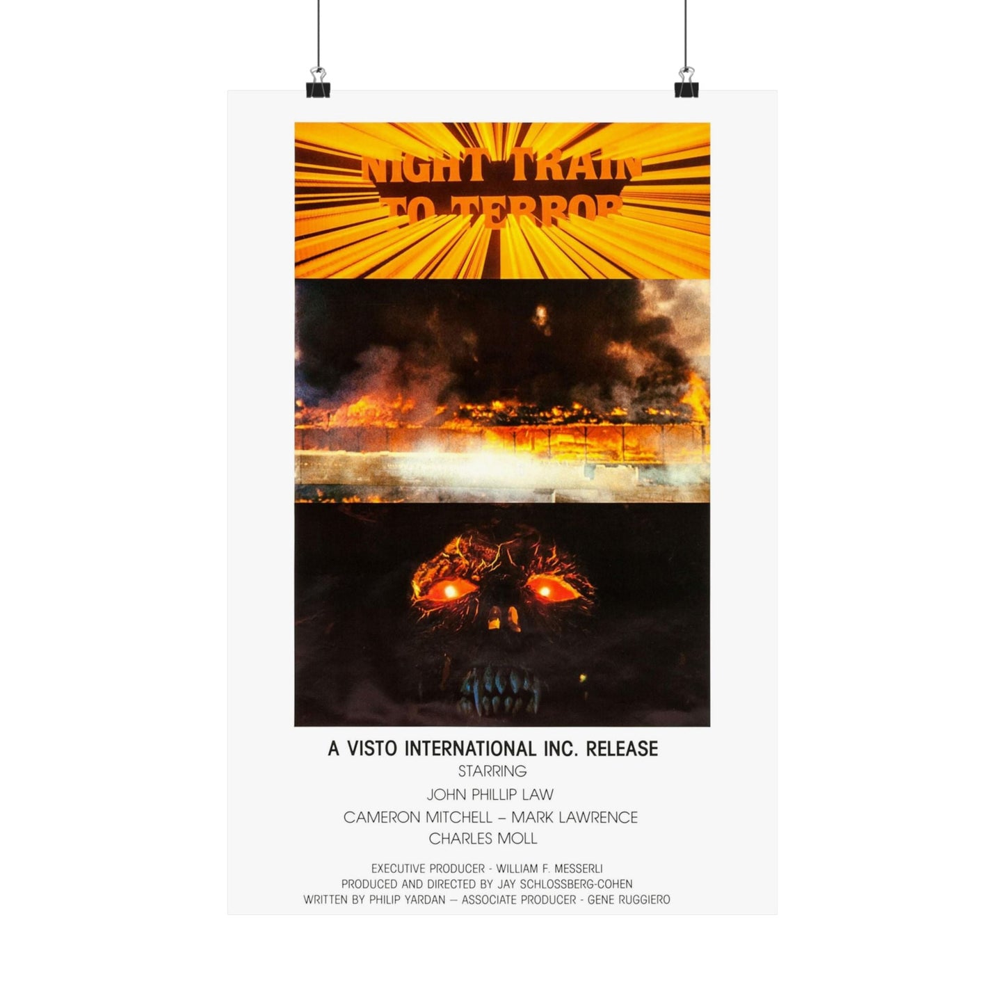 NIGHT TRAIN TO TERROR (3) 1985 - Paper Movie Poster-16″ x 24″-The Sticker Space