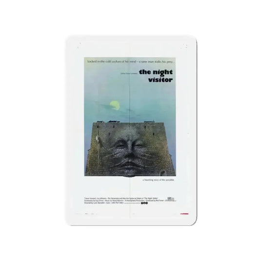 NIGHT VISITOR (BENEDEK) 1971 Movie Poster - Refrigerator Magnet 2 Inch Die-Cut - The Sticker Space