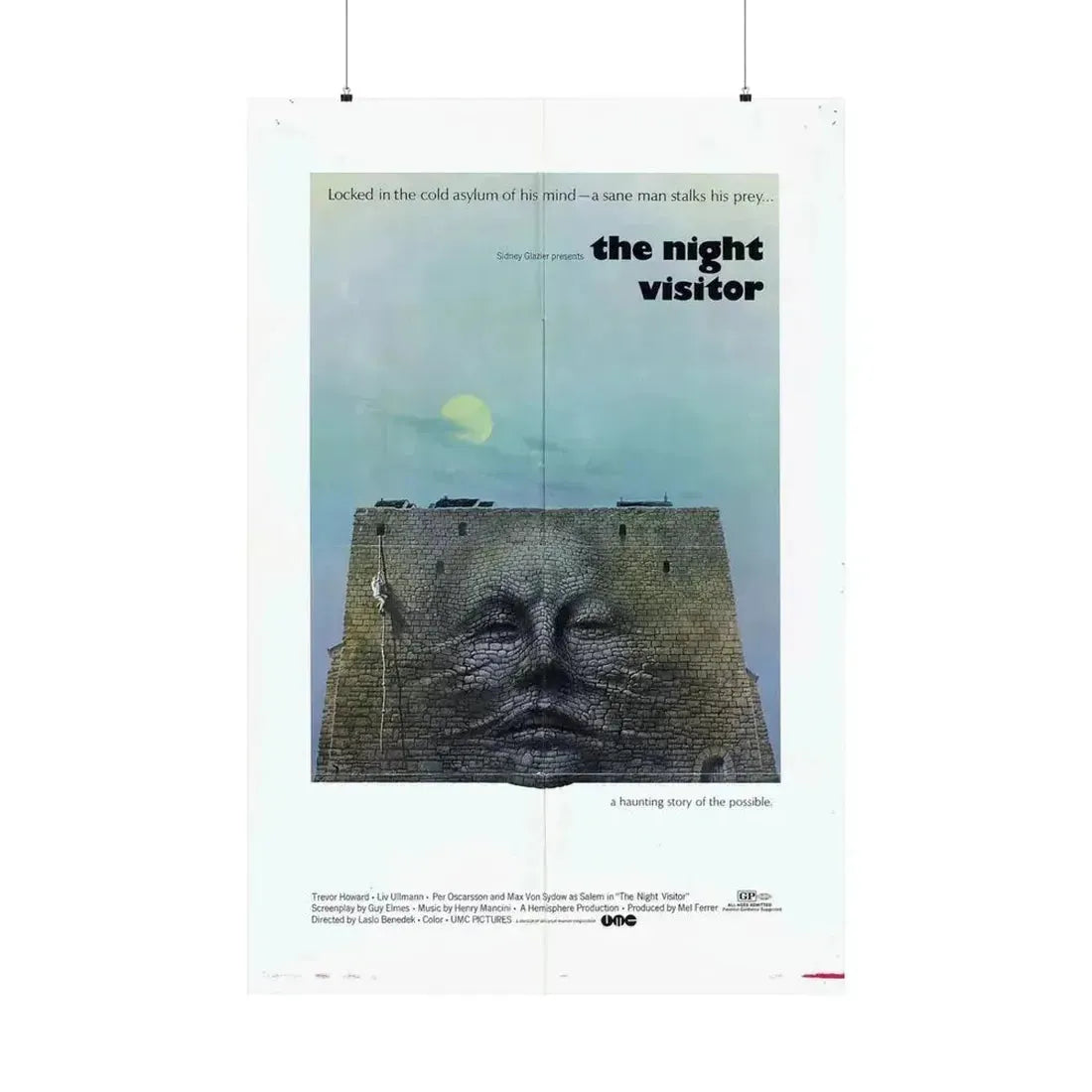 NIGHT VISITOR (BENEDEK) 1971 - Paper Movie Poster 36" x 54" Matte - The Sticker Space