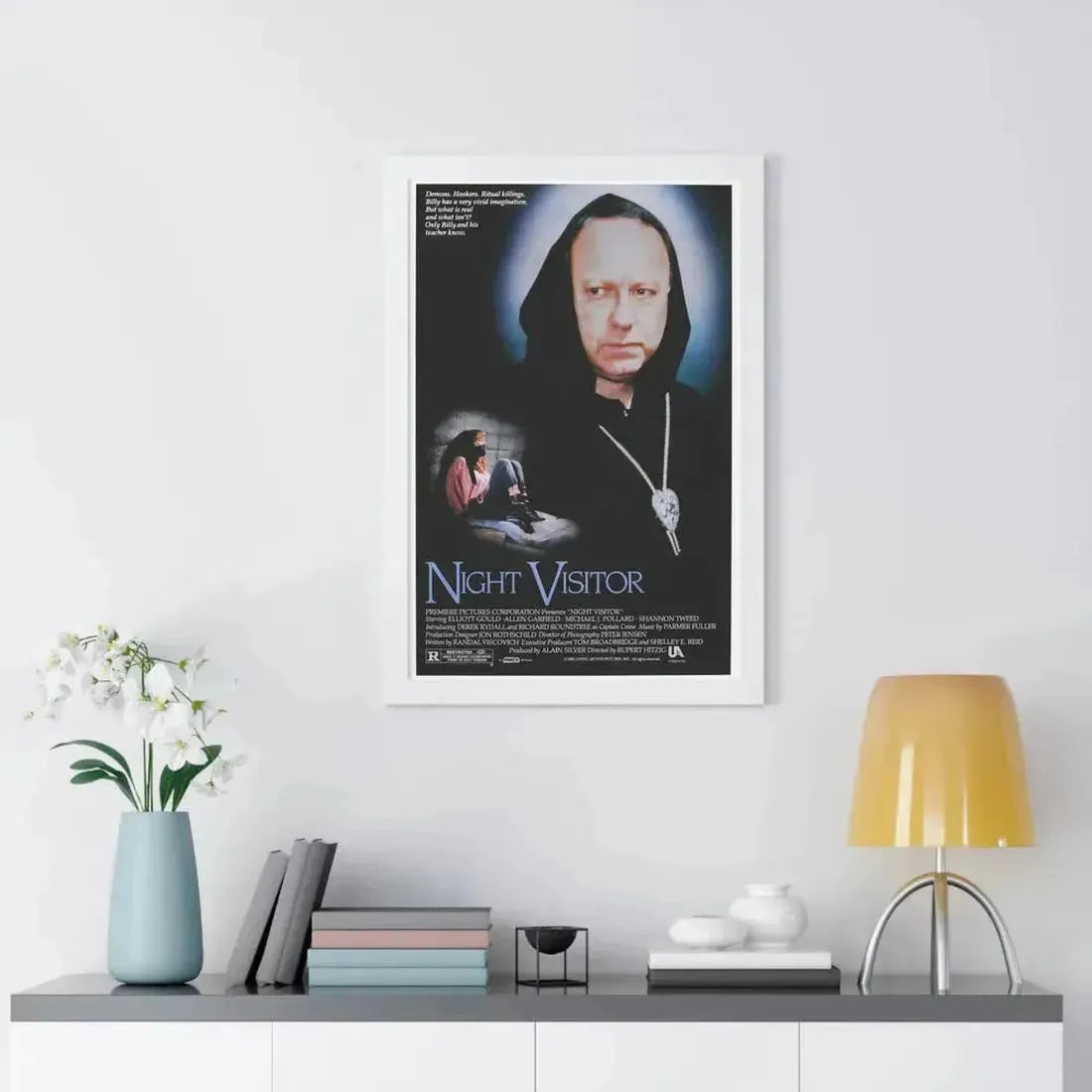 NIGHT VISITOR (NEVER CRY DEVIL) 1989 - Framed Movie Poster - The Sticker Space