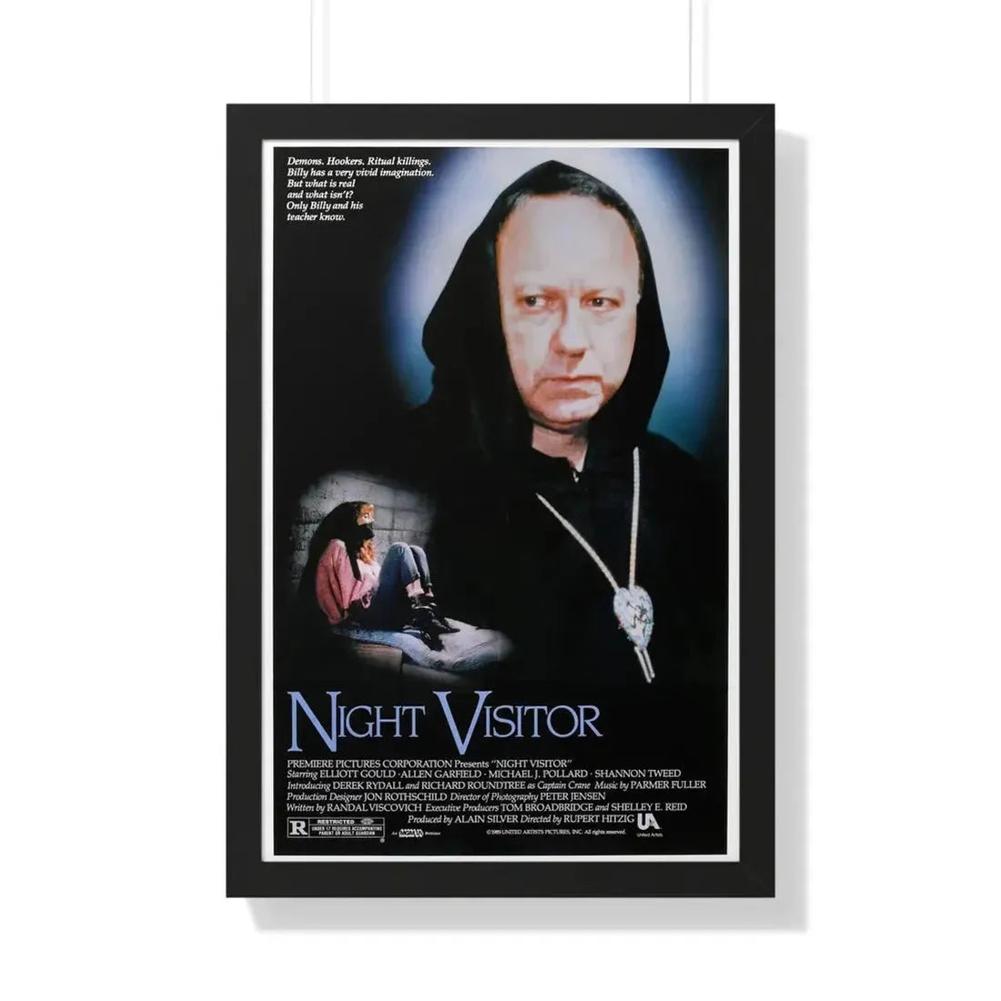 NIGHT VISITOR (NEVER CRY DEVIL) 1989 - Framed Movie Poster - The Sticker Space