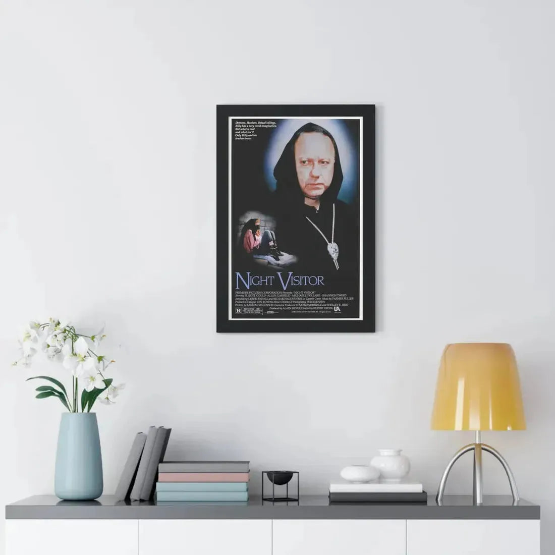 NIGHT VISITOR (NEVER CRY DEVIL) 1989 - Framed Movie Poster - The Sticker Space