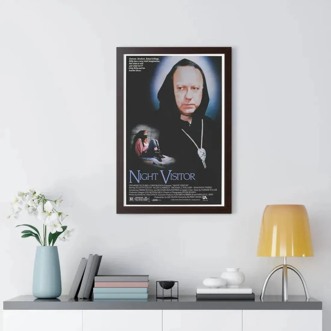 NIGHT VISITOR (NEVER CRY DEVIL) 1989 - Framed Movie Poster - The Sticker Space