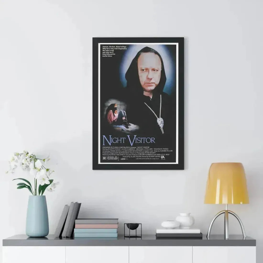 NIGHT VISITOR (NEVER CRY DEVIL) 1989 - Framed Movie Poster - The Sticker Space