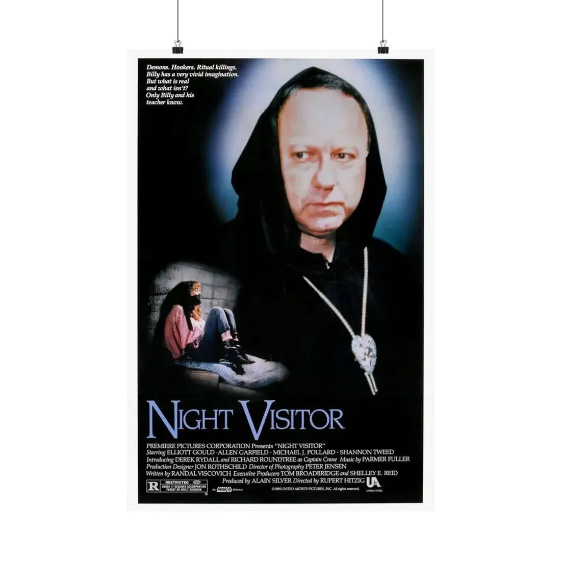 NIGHT VISITOR (NEVER CRY DEVIL) 1989 - Paper Movie Poster - The Sticker Space