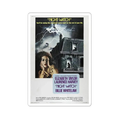 Night Watch 1973 Movie Poster - STICKER Vinyl Kiss-Cut Decal 6 Inch White - The Sticker Space