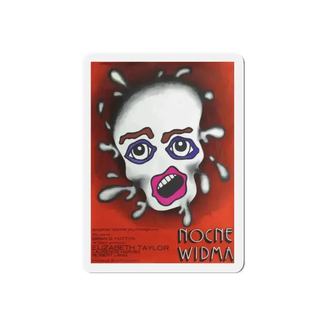 NIGHT WATCH (POLISH) 1973 Movie Poster - Refrigerator Magnet 5 Inch Die-Cut - The Sticker Space