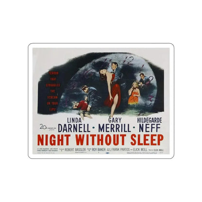 NIGHT WITHOUT SLEEP 1952 Movie Poster STICKER Vinyl Die-Cut Decal 5 Inch - The Sticker Space