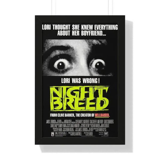 NIGHTBREED 1990 - Framed Movie Poster 16″ x 24″ Black - The Sticker Space