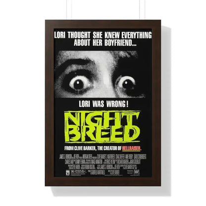 NIGHTBREED 1990 - Framed Movie Poster 16″ x 24″ Walnut - The Sticker Space