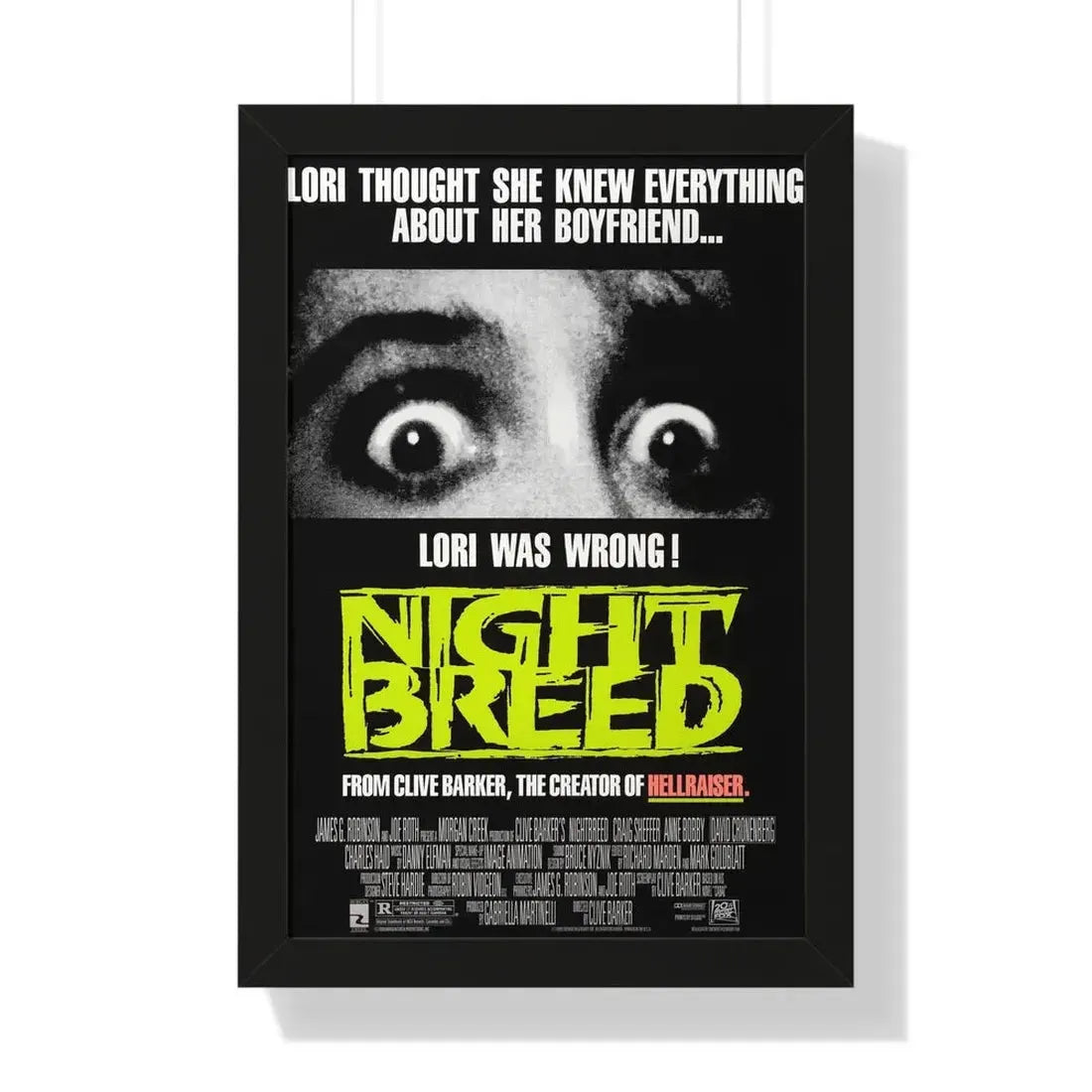 NIGHTBREED 1990 - Framed Movie Poster - The Sticker Space