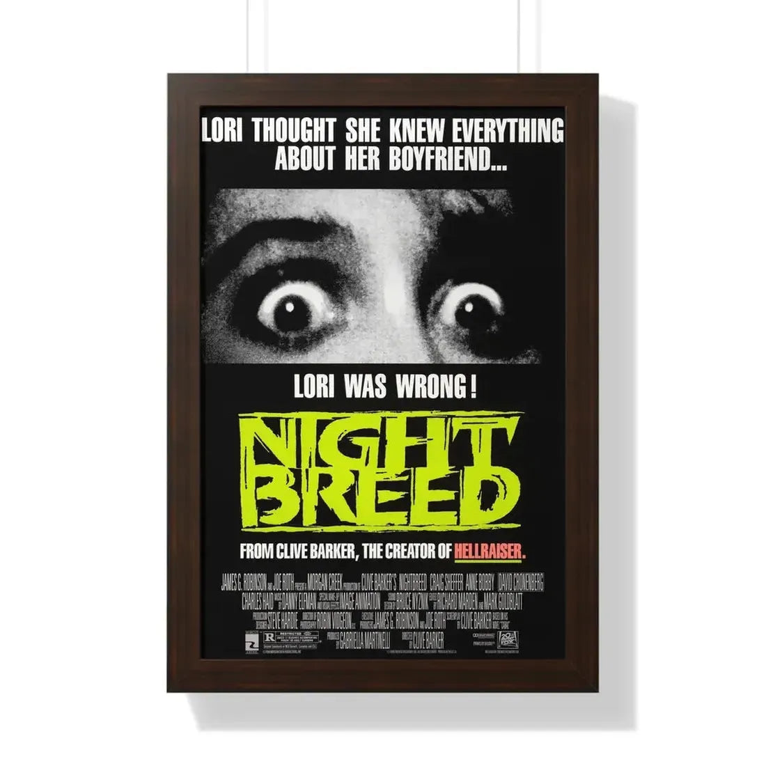 NIGHTBREED 1990 - Framed Movie Poster - The Sticker Space