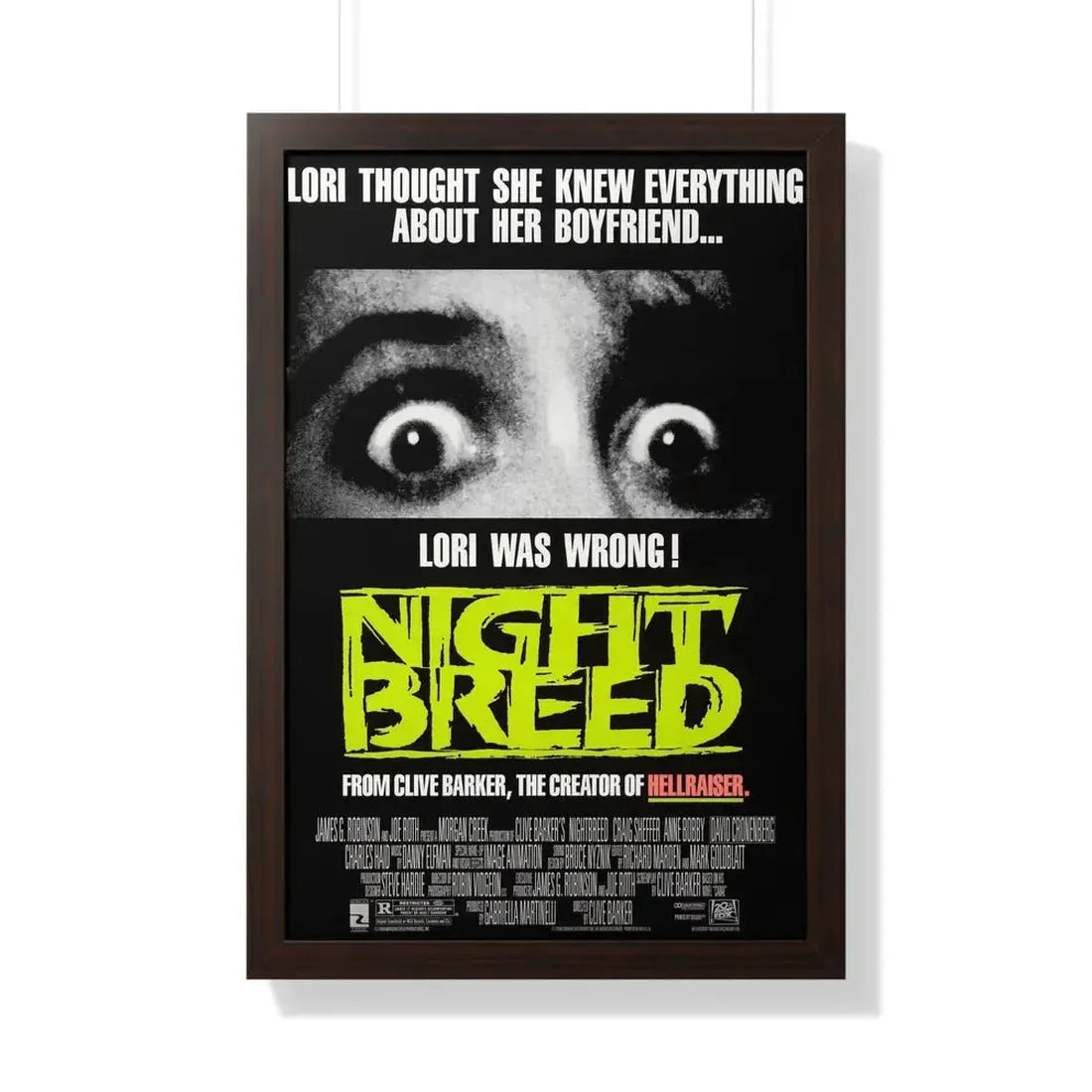 NIGHTBREED 1990 - Framed Movie Poster - The Sticker Space