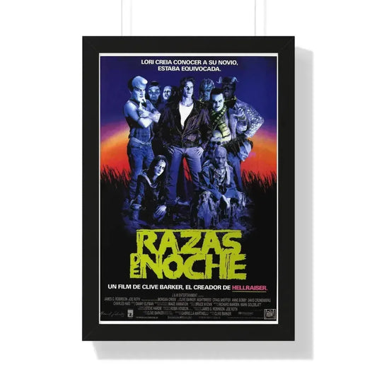 NIGHTBREED (SPAIN) 1990 - Framed Movie Poster 16″ x 24″ Black - The Sticker Space