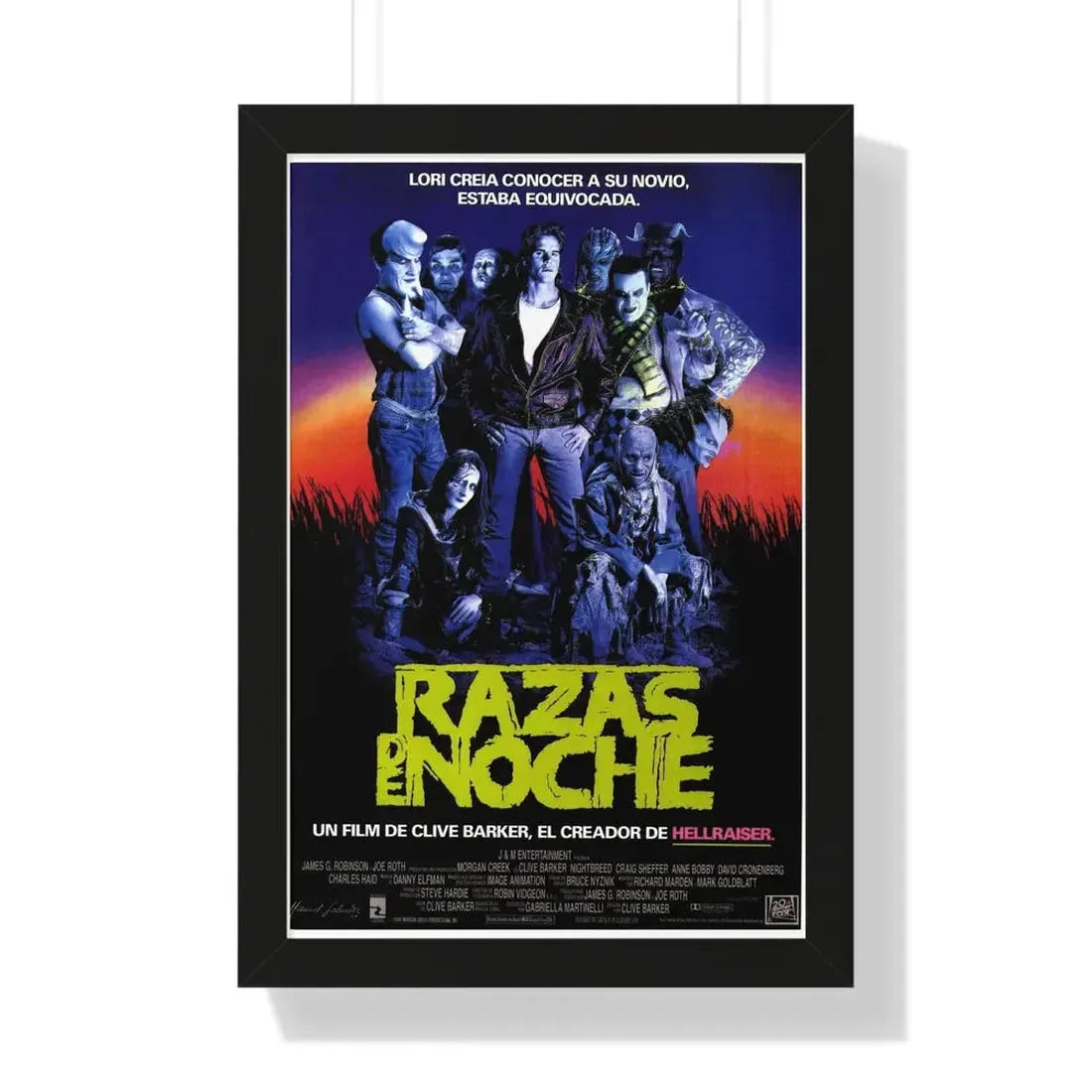 NIGHTBREED (SPAIN) 1990 - Framed Movie Poster - The Sticker Space