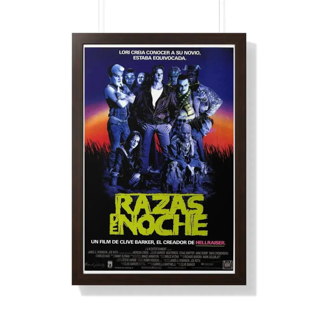 NIGHTBREED (SPAIN) 1990 - Framed Movie Poster - The Sticker Space