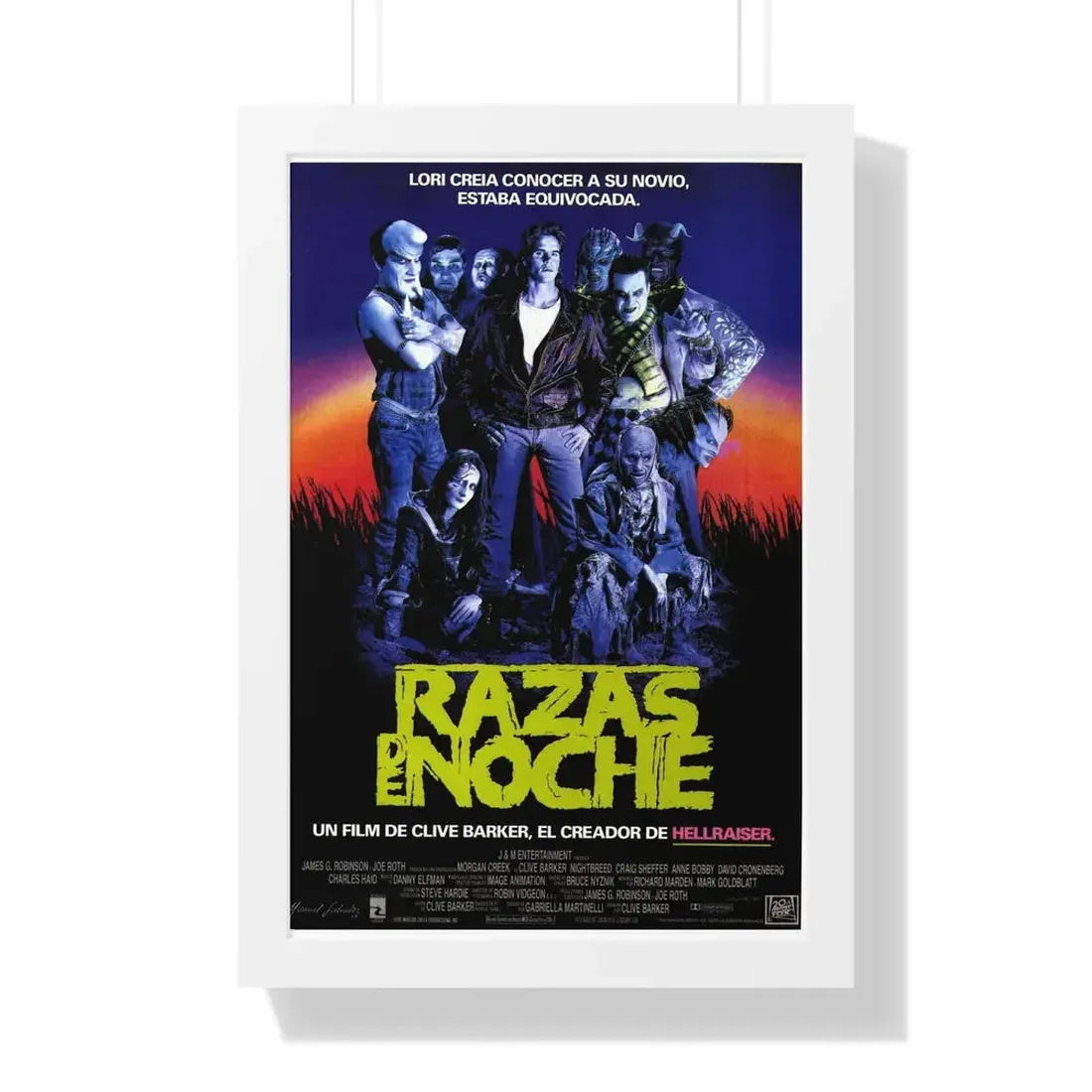 NIGHTBREED (SPAIN) 1990 - Framed Movie Poster - The Sticker Space