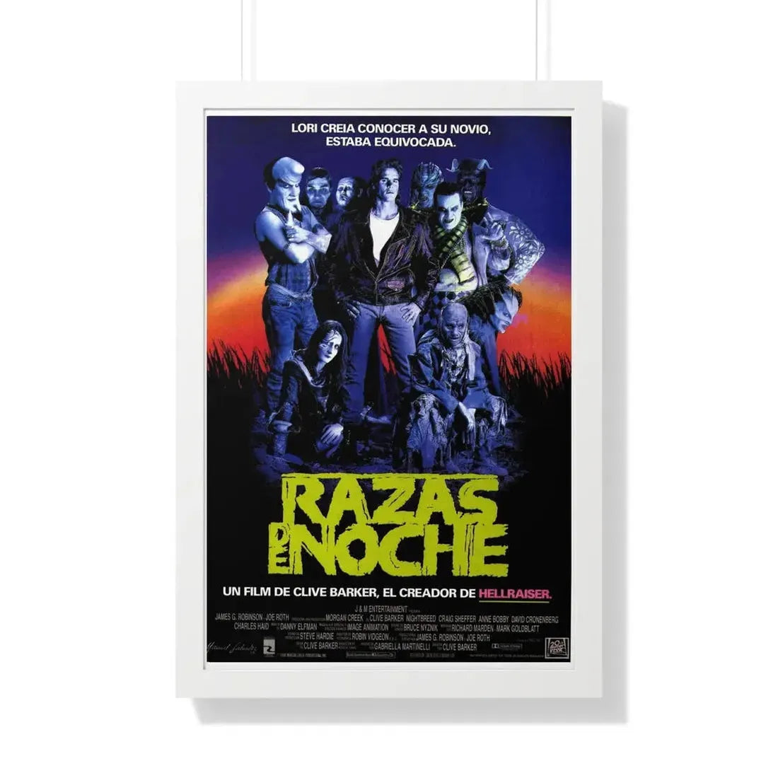 NIGHTBREED (SPAIN) 1990 - Framed Movie Poster - The Sticker Space