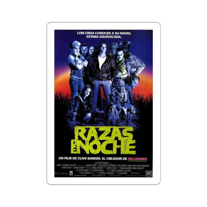 NIGHTBREED (SPAIN) 1990 Movie Poster - STICKER Vinyl Kiss-Cut Decal 6 Inch White - The Sticker Space