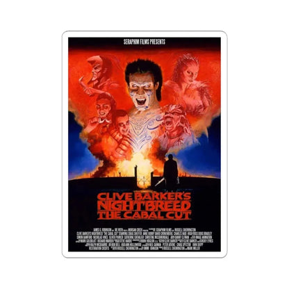 NIGHTBREED THE CABAL CUT 1990 Movie Poster - STICKER Vinyl Kiss-Cut Decal 3 Inch White - The Sticker Space