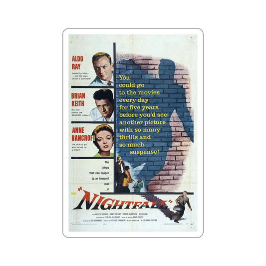 Nightfall 1957 Movie Poster STICKER Vinyl Die-Cut Decal-6 Inch-The Sticker Space