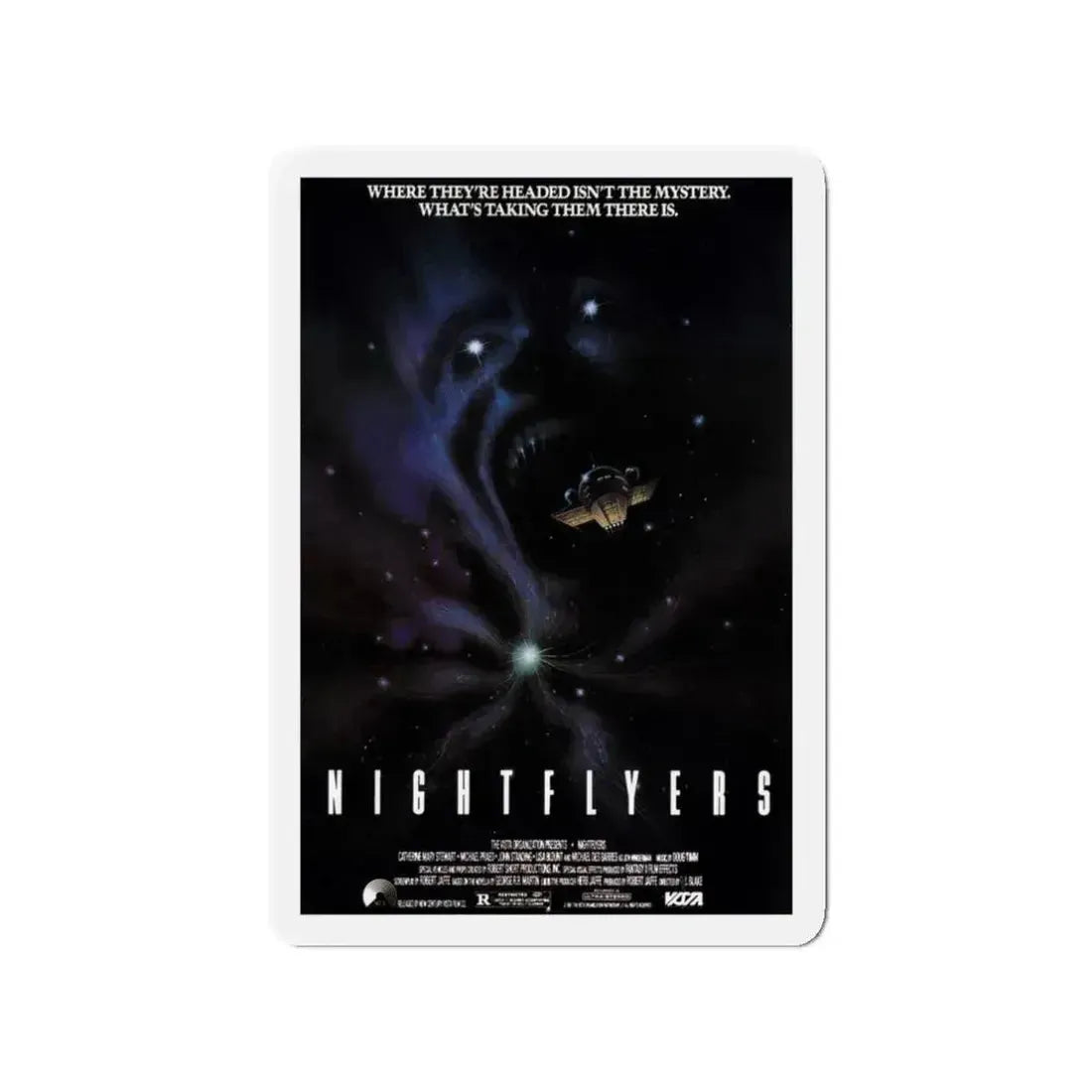 NIGHTFLYERS 1987 Movie Poster - Refrigerator Magnet 3 Inch Die-Cut - The Sticker Space