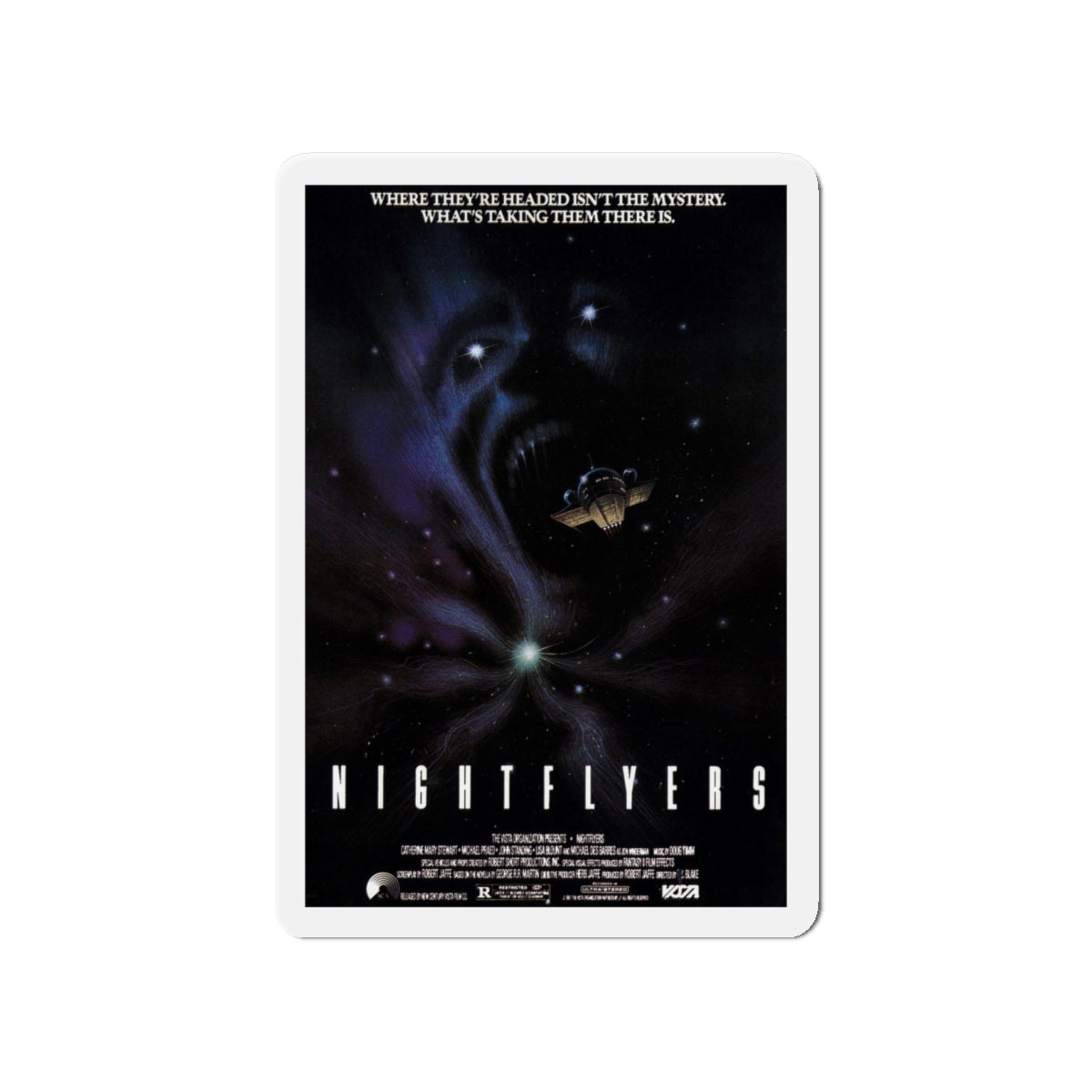 NIGHTFLYERS 1987 Movie Poster - Refrigerator Magnet-4" x 4"-The Sticker Space