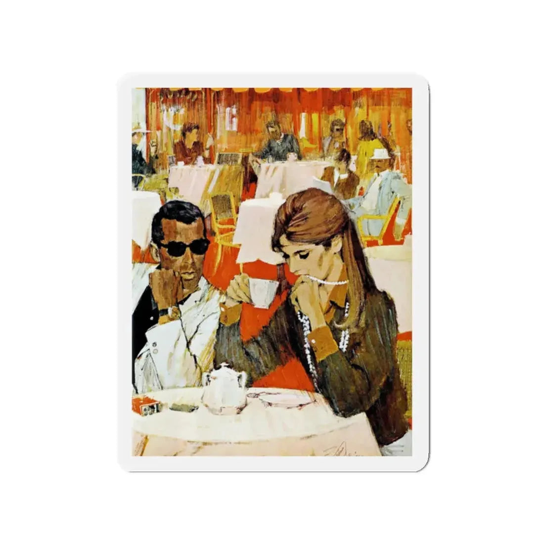 Nightingale At Noon (Pt. 1), Chatelaine, August 1962 (Magazine Illustration) Refrigerator Magnet - The Sticker Space