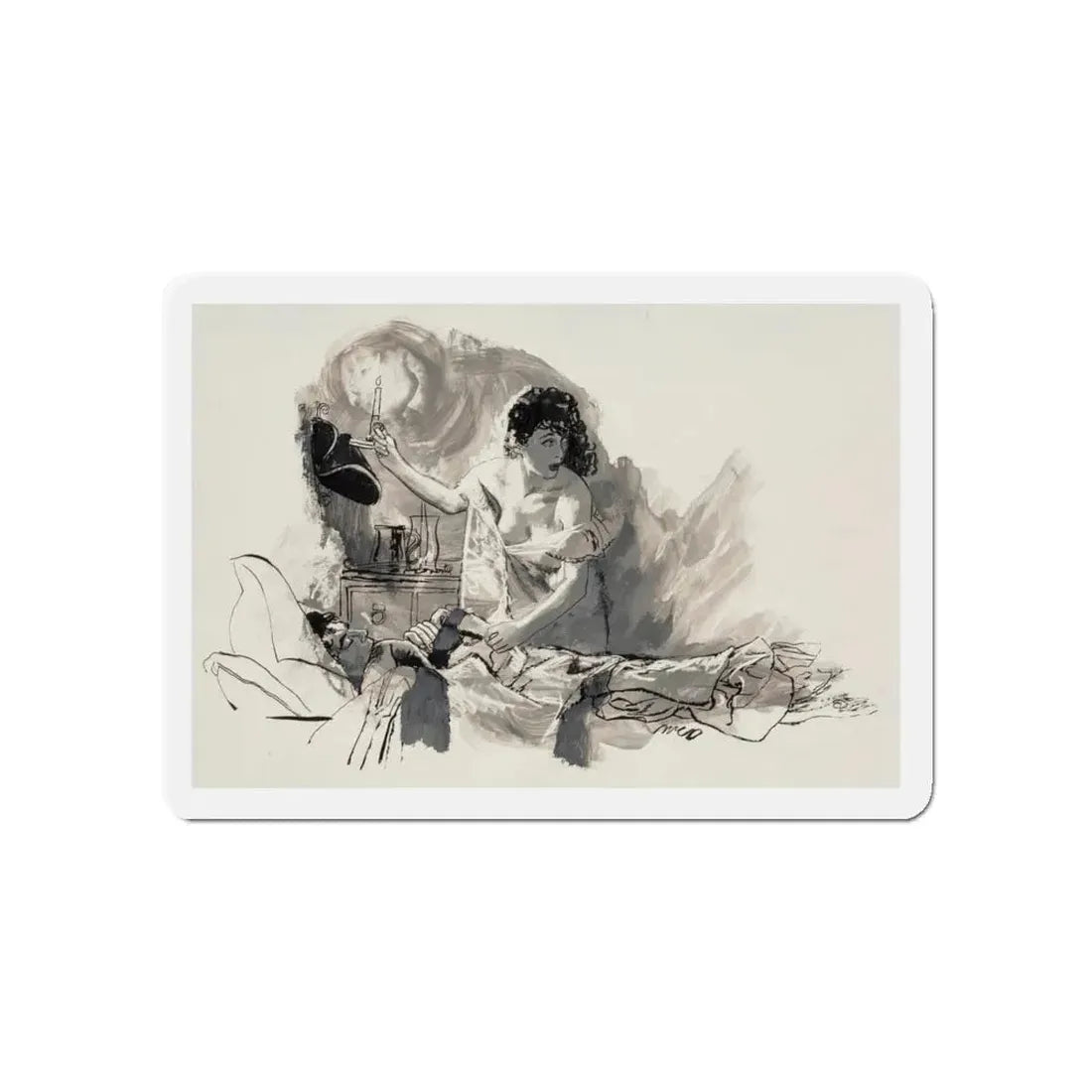 Nightingale (Magazine Illustration) Refrigerator Magnet 5 Inch - The Sticker Space