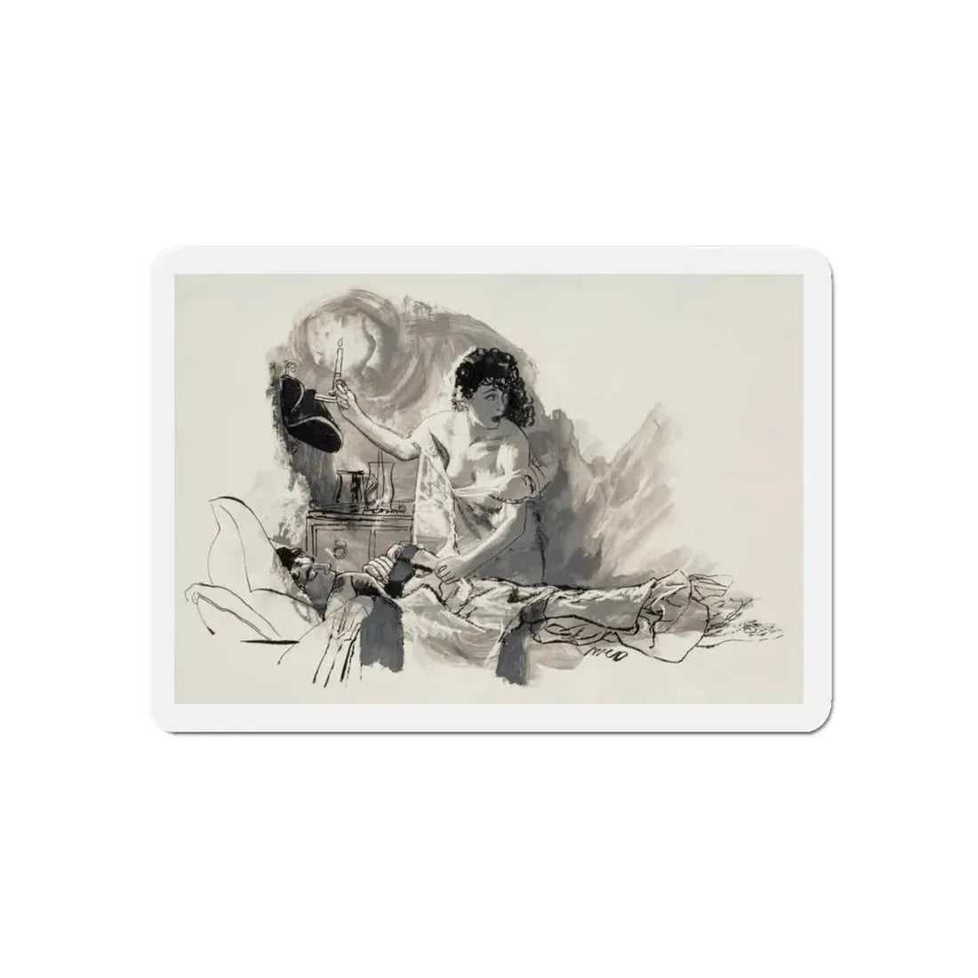 Nightingale (Magazine Illustration) Refrigerator Magnet 6 Inch - The Sticker Space