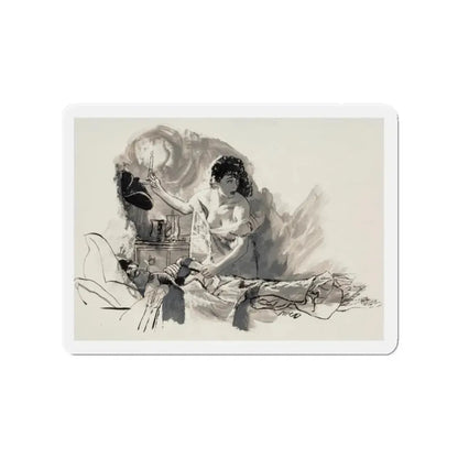 Nightingale (Magazine Illustration) Refrigerator Magnet - The Sticker Space