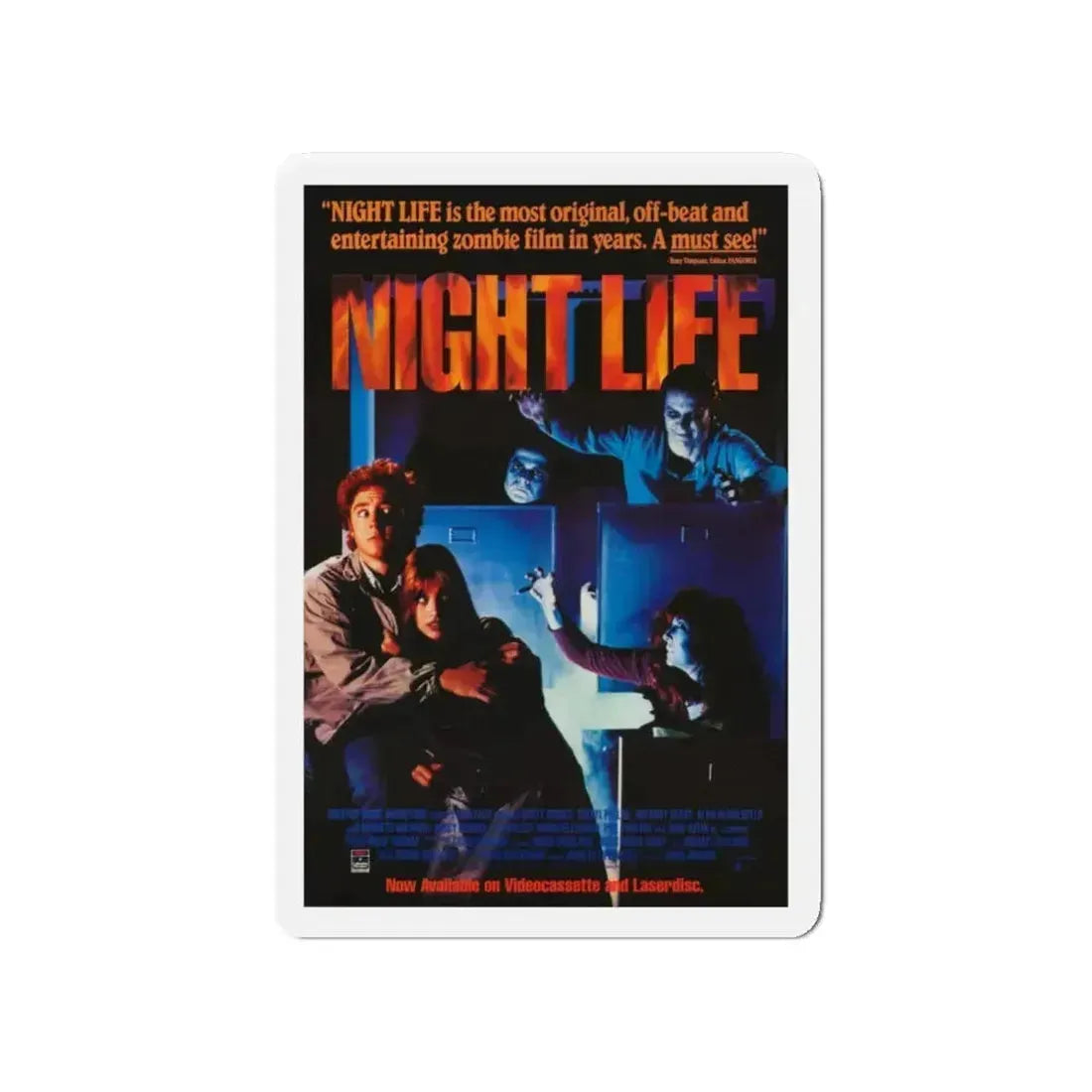 NIGHTLIFE 1989 Movie Poster - Refrigerator Magnet 4 Inch Die-Cut - The Sticker Space