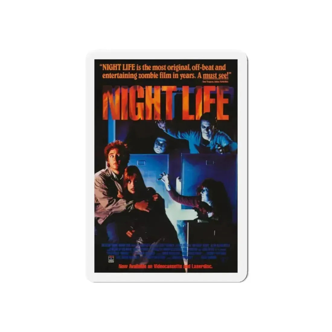 NIGHTLIFE 1989 Movie Poster - Refrigerator Magnet 6 Inch Die-Cut - The Sticker Space