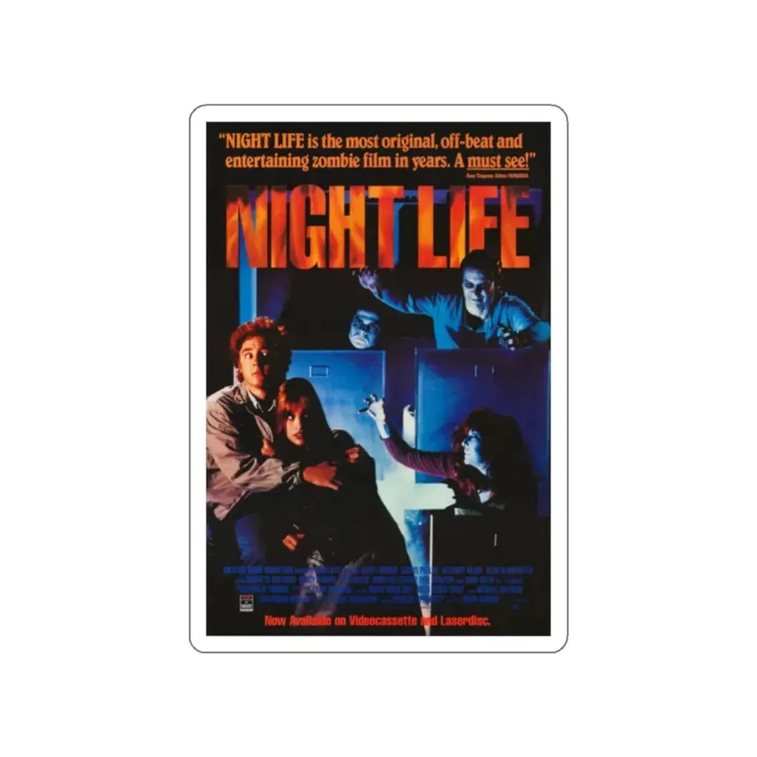 NIGHTLIFE 1989 Movie Poster STICKER Vinyl Die-Cut Decal 2 Inch - The Sticker Space