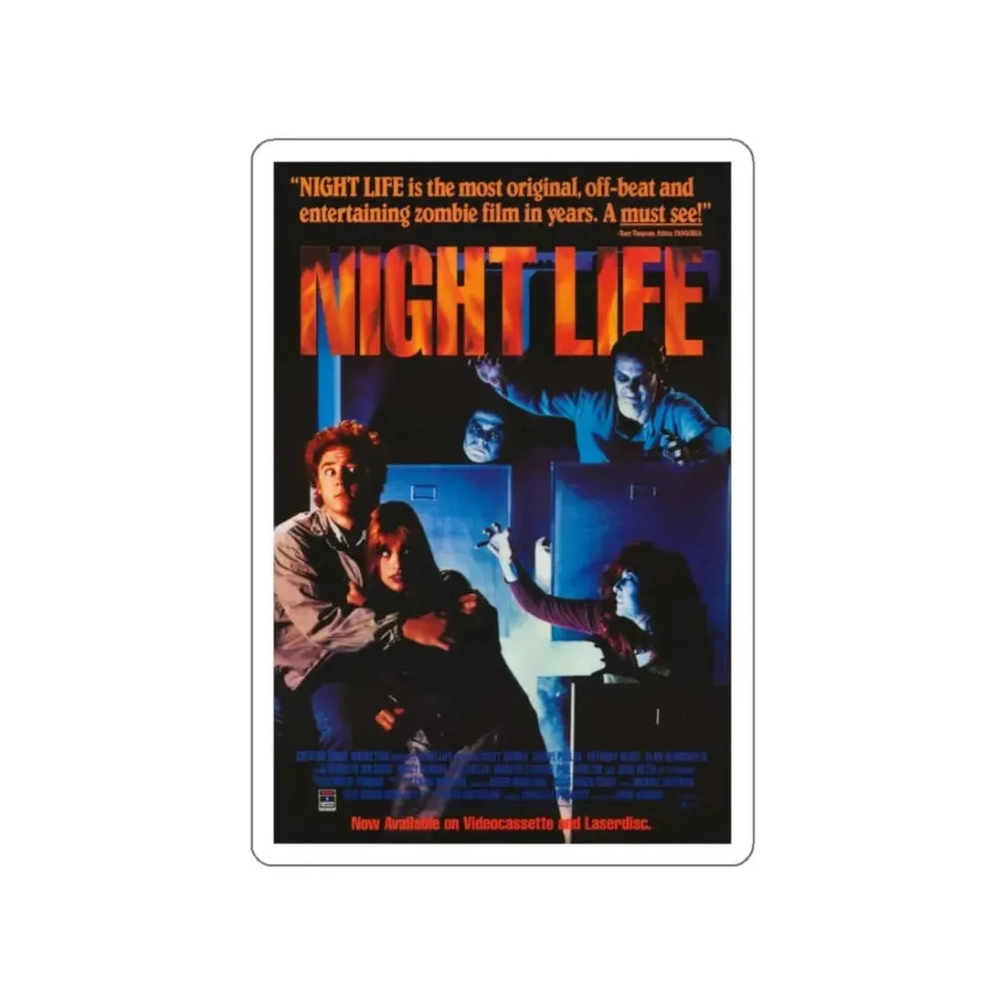 NIGHTLIFE 1989 Movie Poster STICKER Vinyl Die-Cut Decal 6 Inch - The Sticker Space