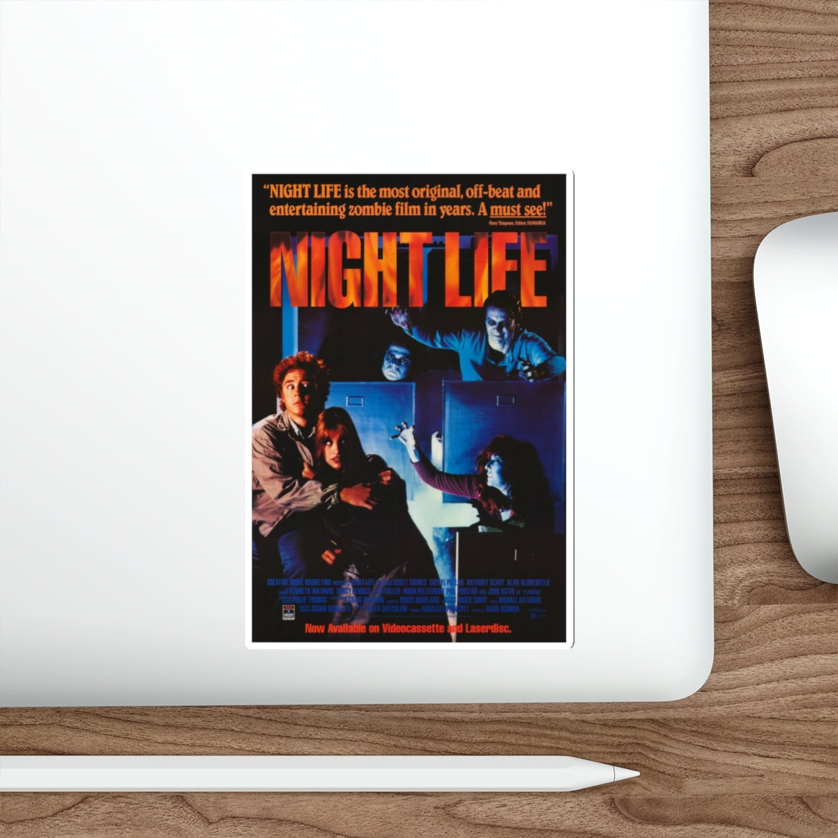 NIGHTLIFE 1989 Movie Poster STICKER Vinyl Die-Cut Decal-The Sticker Space