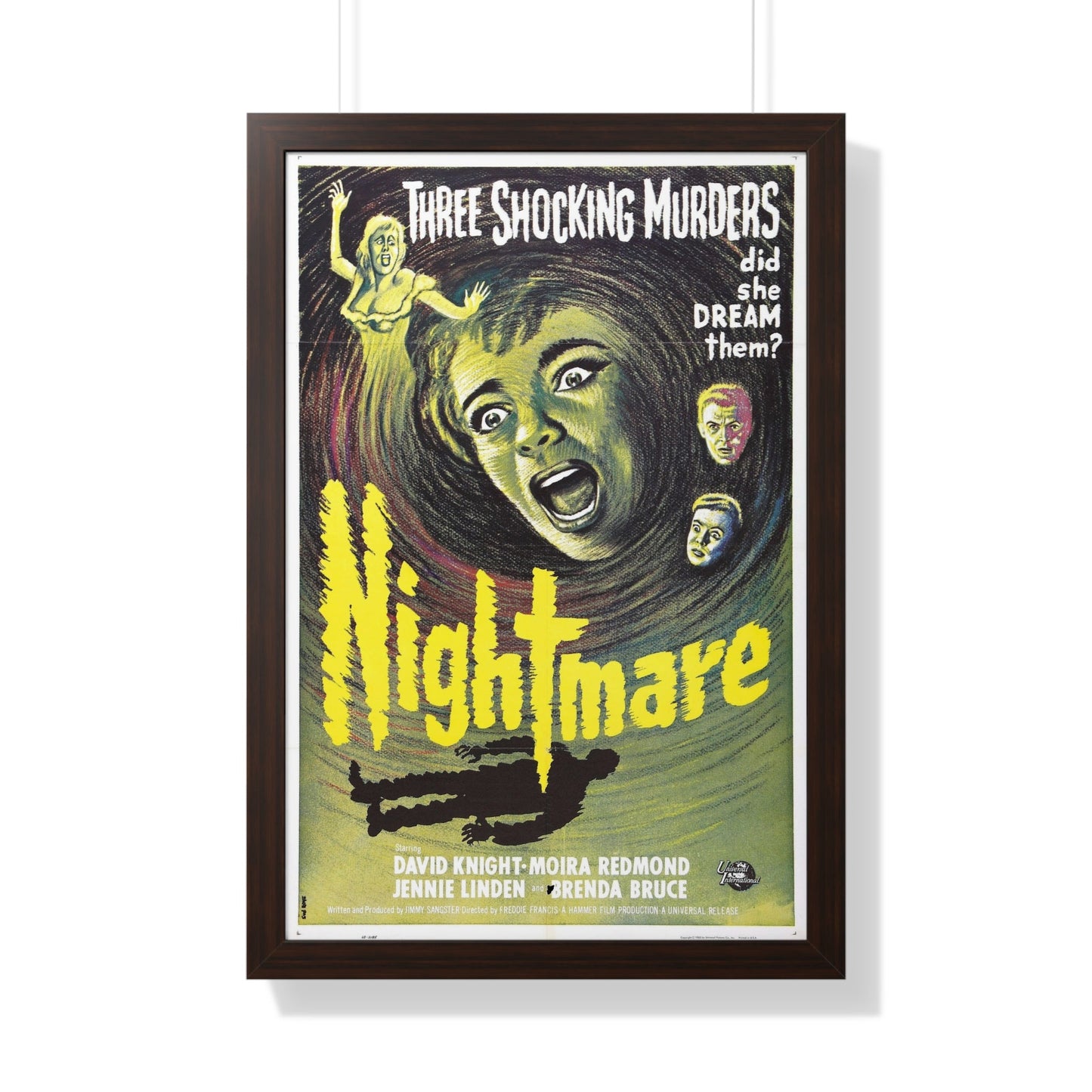 NIGHTMARE 1964 - Framed Movie Poster-20" x 30"-The Sticker Space