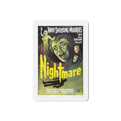 NIGHTMARE 1964 Movie Poster - Refrigerator Magnet-6 Inch-Die-Cut-1 pc-The Sticker Space