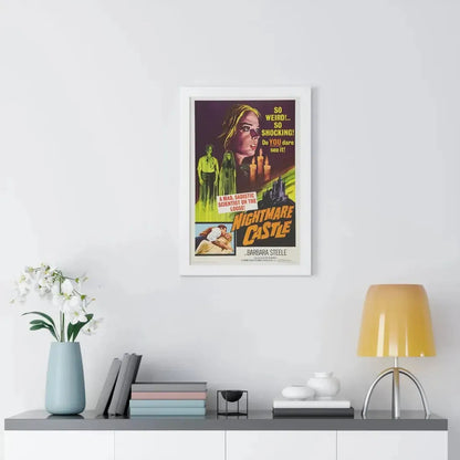 NIGHTMARE CASTLE 1965 - Framed Movie Poster - The Sticker Space