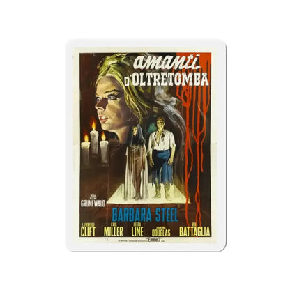 NIGHTMARE CASTLE (2) 1965 Movie Poster - Refrigerator Magnet 2 Inch Die-Cut - The Sticker Space